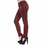 Tartan schotse ruit skinny broek rood - Tartan schotse ruit skinny broek rood -